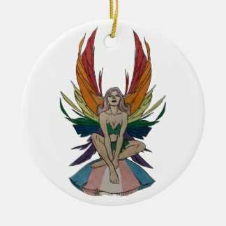 Transgenus Faerie Julgransprydnad Keramik