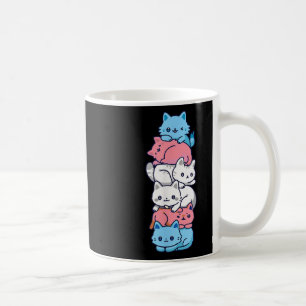 Transgenus Pride Cat Lgbt Trans Flagga Cute Cats P Kaffemugg