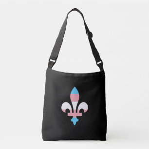 Transgenus pride fleur-de-lis-korsningspåse axelväska