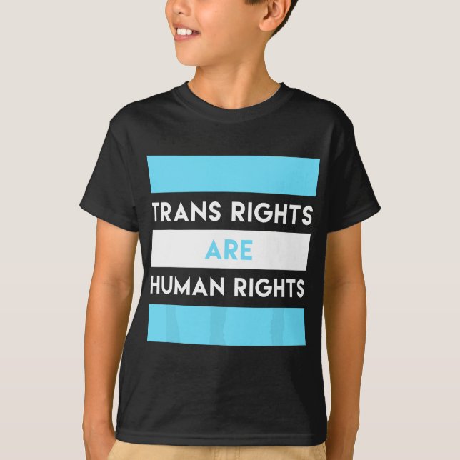 TransHöger är Human Högers Transgender HBT Gi T Shirt (Framsida)