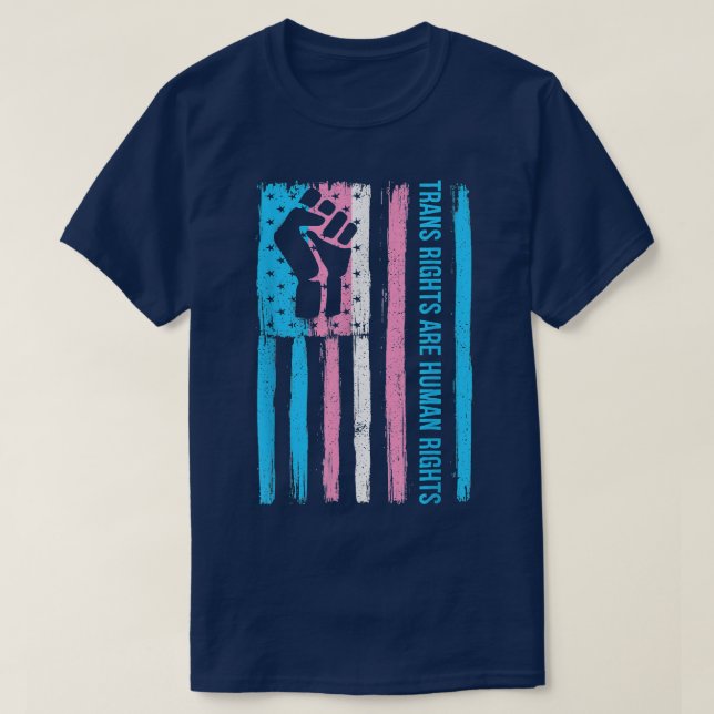 TransHöger är Human Rättigheter Shirt Transgender  T (Design framsida)