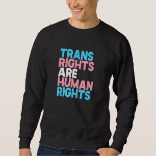 TransHöger är Human Rättigheter Transgender Lgbtq Lång Ärmad Tröja