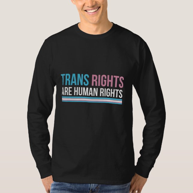 TransHöger är humana Höger som protesterar mot tra T Shirt (Framsida)