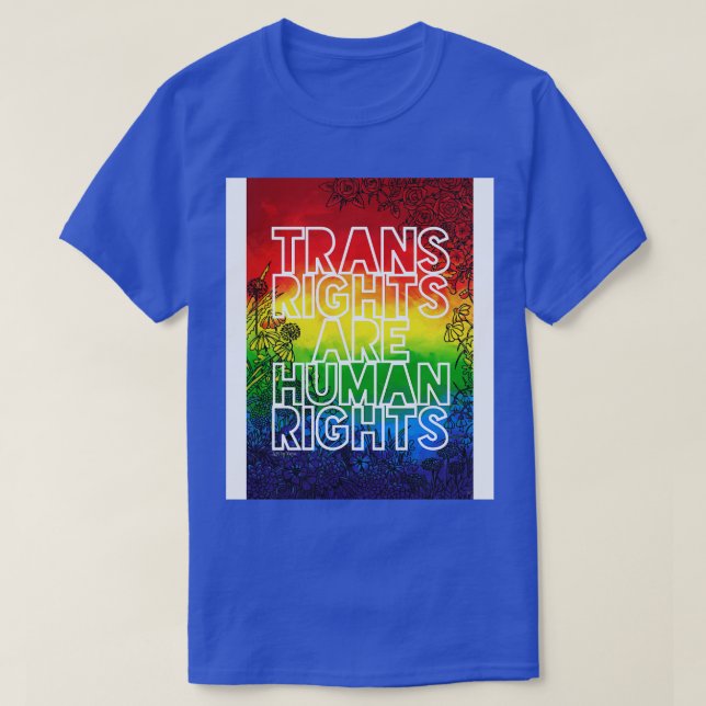 TransHöger är mänskliga Höger 2022 T Shirt (Design framsida)