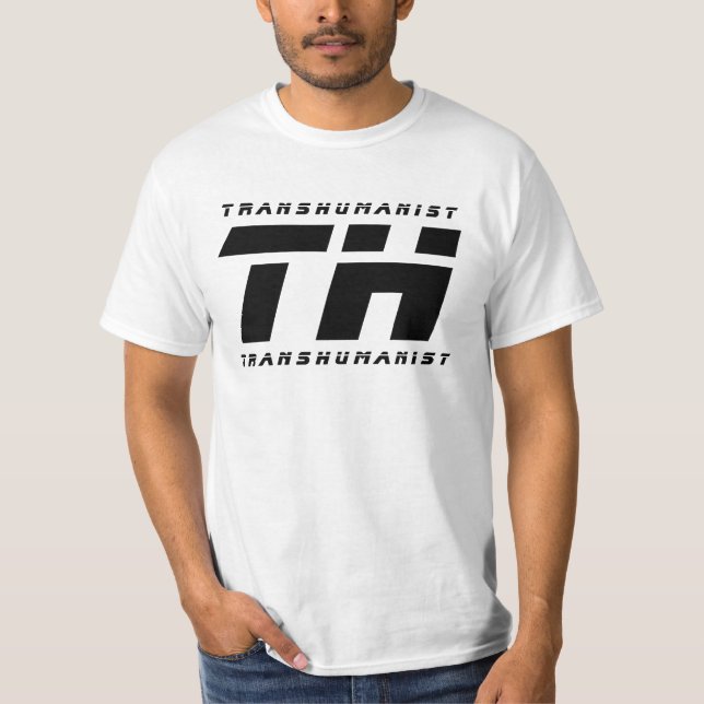 Transhumanist klassisk manar t shirt (Framsida)