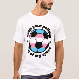 Transidrottare stödjer -- fotboll t shirt