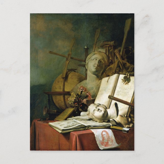 Transience of All Earthly Sak, c.1660 Vykort (Framsida)