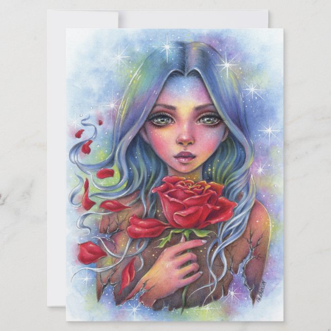 Transience Ro Stars Fairy Fantasy Woman Art Card (Framsida)