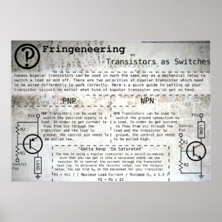 "Transistors as Switches" Poster
