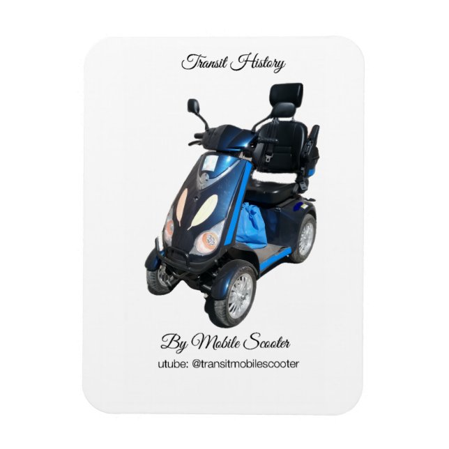 Transit Mobile Scooter Magnet (7,6 cm x 10,2 cm) (Vertikal)