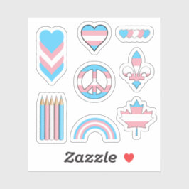 Transiterad Pride - design II Klistermärken