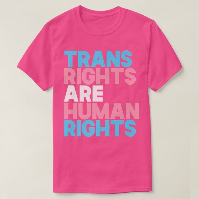 Transiterade Höger är LGBTQ-prid T Shirt (Design framsida)