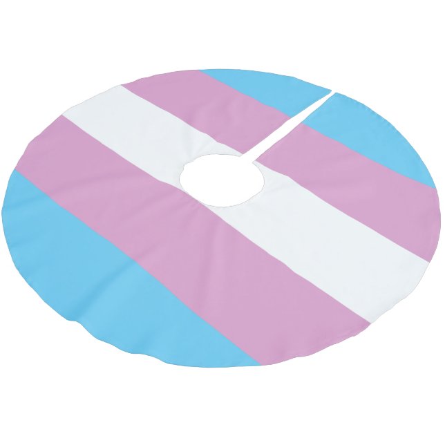 Transiterat Pride-Flagga Julgransmatta Borstad Polyester (Vinklad)