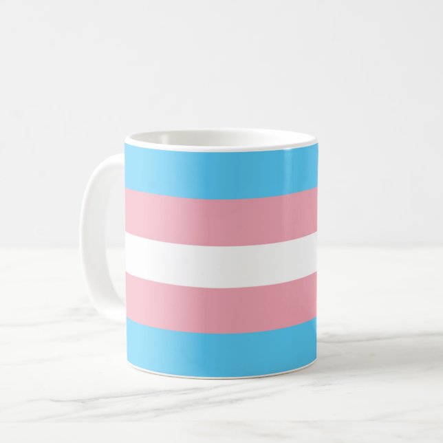 Transiterat Pride-Flagga Kaffemugg (Framsida vänster)