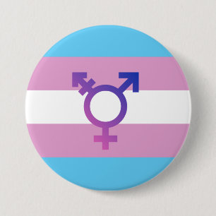 Transiterat Pride-Flagga Knapp