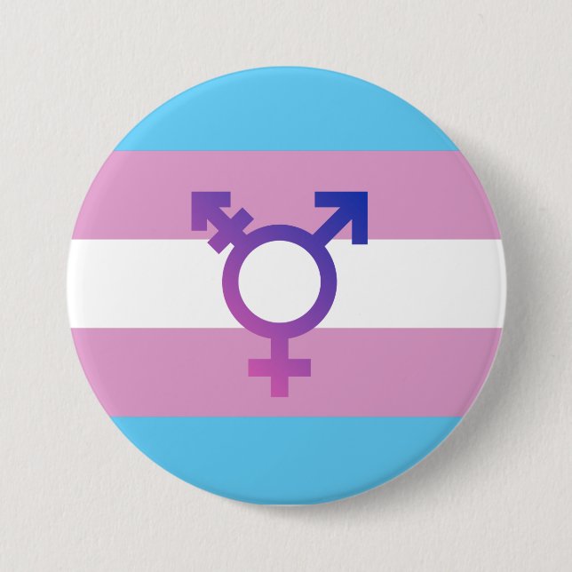 Transiterat Pride-Flagga Knapp (Framsida)