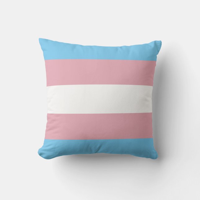 Transiterat Pride-Flagga Kudde (Framsida)