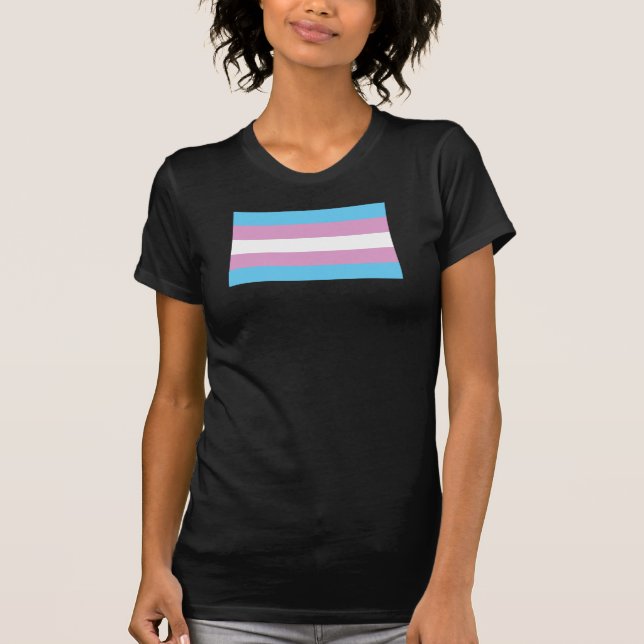 Transiterat Pride-Flagga T-shirt (Framsida)