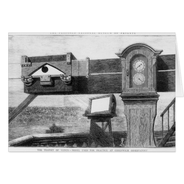 Transitering av Venus Hälsningskort (Framsidan Horizontal)