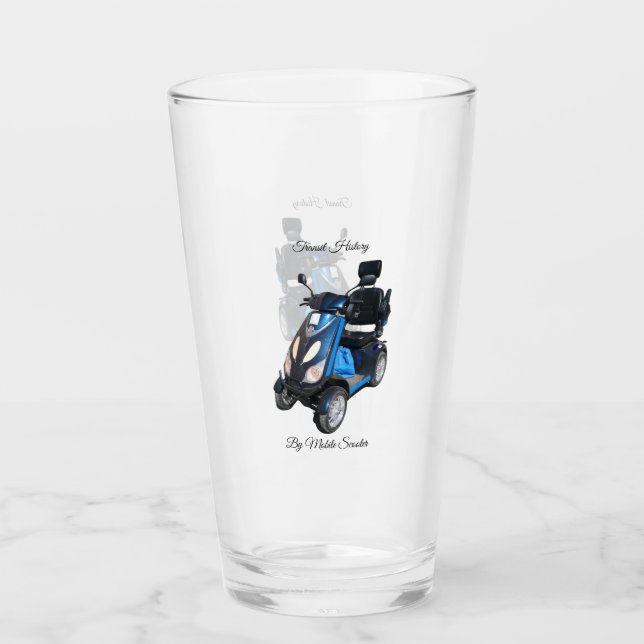 Transithistorik med mobil scooter Glas (Framsida)