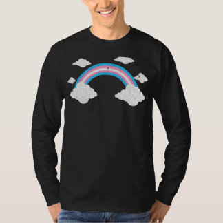 Transitmånad Lgbtq Transsexuell Flagga Regnbåge T T Shirt