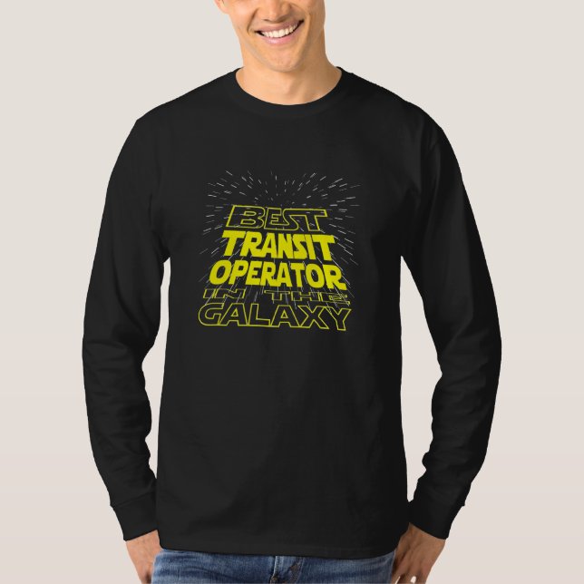 Transitoperatör  Cool Galaxy-jobb T Shirt (Framsida)