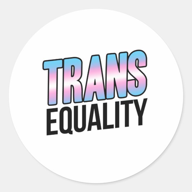 Transjämlikhet Runt Klistermärke (Framsida)