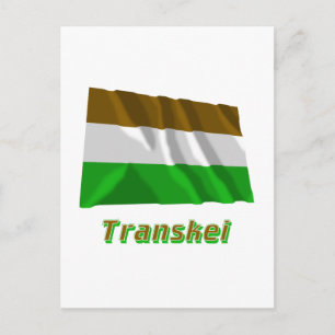 Transkei Wave Flagga med Namn Vykort