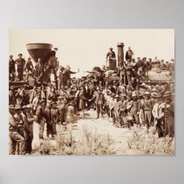 Transkontinental Railroad - Golden Spike Ceremony Poster
