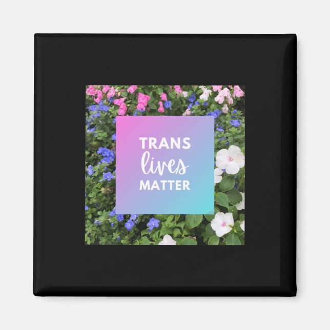 Translives Blommigt Typography Magnet (Framsidan)