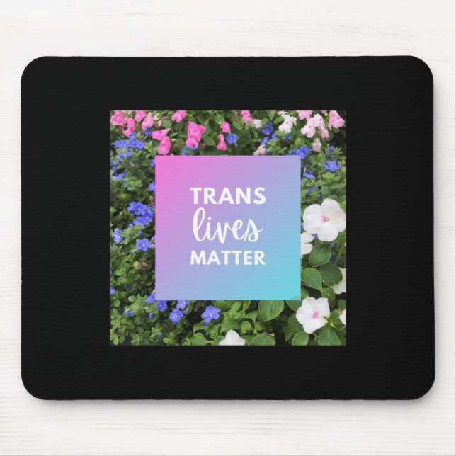 Translives Blommigt Typography Musmatta (Framsidan)