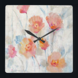 Translucent II Fyrkantig Klocka<br><div class="desc">Blommigt</div>