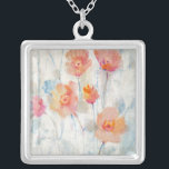 Translucent II Silverpläterat Halsband<br><div class="desc">Blommigt</div>