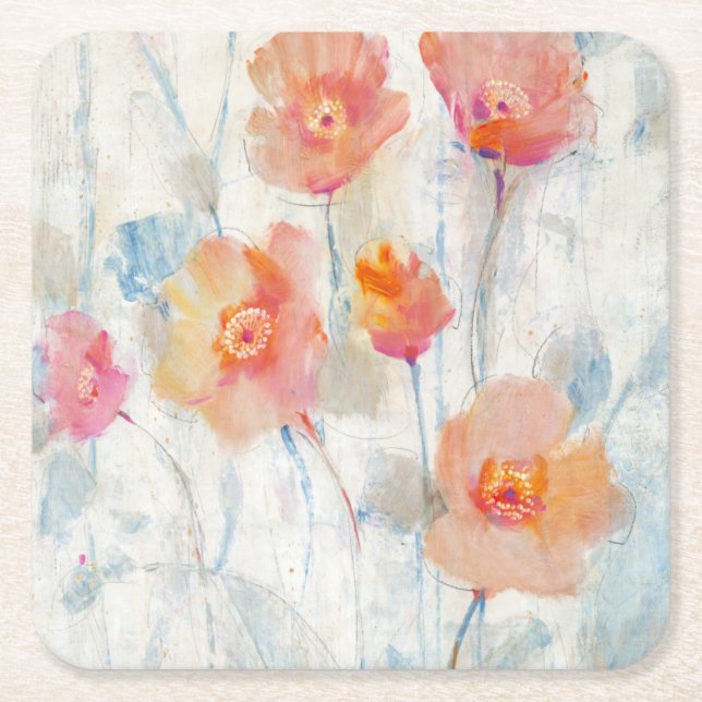 Translucent II Underlägg Papper Kvadrat (Framsidan)