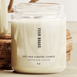 Translucent Modern Minimalist Clear Candle-etikett Klistermärken