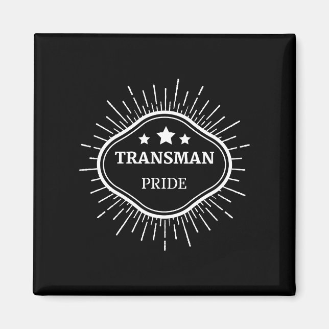 Transman Pride! Magnet (Framsidan)