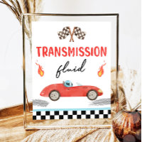 Transmission Fluid Tävling Car Two Fast Birthday