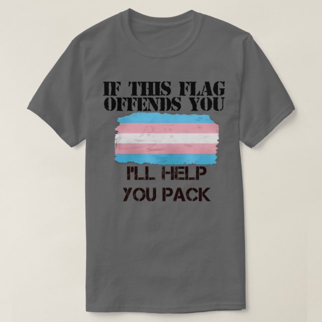 Transmission-Pridet om den här Flagga är till förf T Shirt (Design framsida)