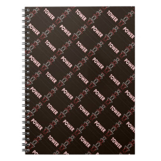 Transmission Torn och Power Line Mönster Anteckningsbok