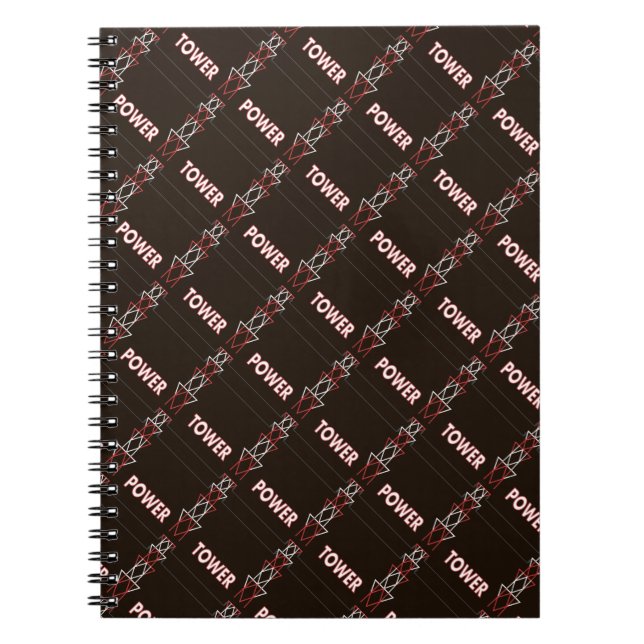 Transmission Torn och Power Line Mönster Anteckningsbok (Framsidan)