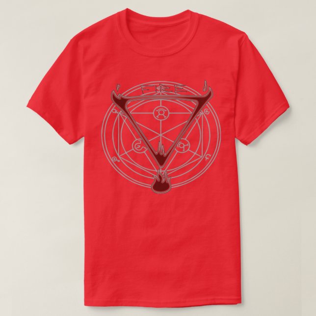 Transmutation Inslag av brand T Shirt (Design framsida)