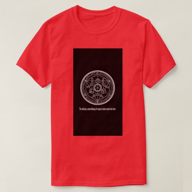 Transmutationscirkel 6 t shirt (Design framsida)