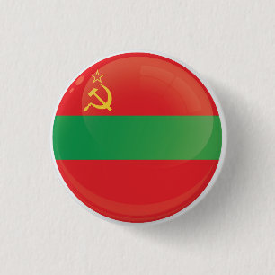 Transnistrien Round Icon Flagga Knapp