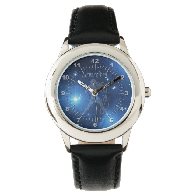 Transparent Aquarius Armbandsur (Framsida)