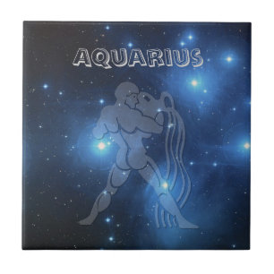 Transparent Aquarius Kakelplatta
