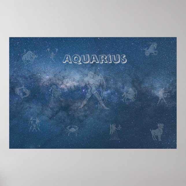 Transparent Aquarius Poster (Framsidan)