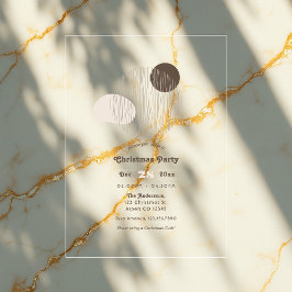 Transparent geometrisk minimalistisk jul Party