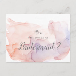 Transparent, modern inbjudan till Silke i form av