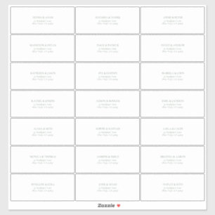 Transparent Mörk Sage Grönt Guest Adress Klistermärken