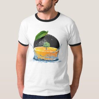 Transparent Orange Art T Shirt